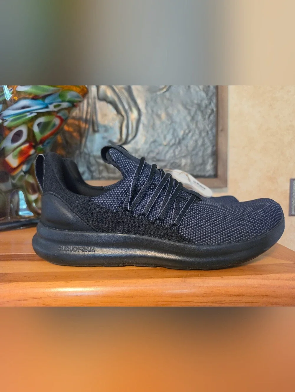 Adidas Black Athletic Cloudfoam Sneaker